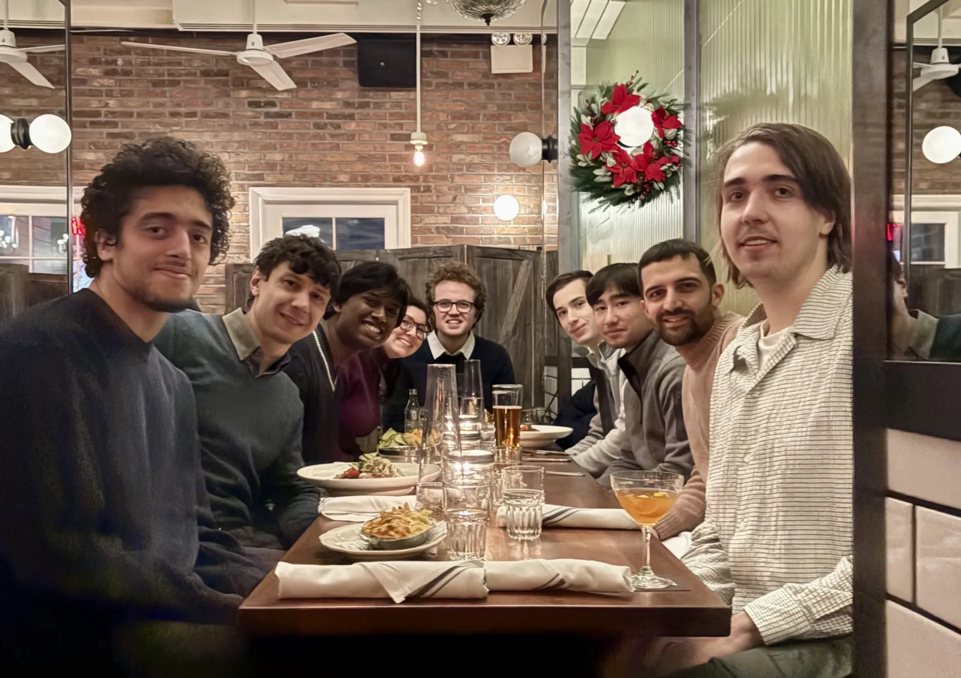 Simoncelli group, end-of-the-year dinner, 2025 